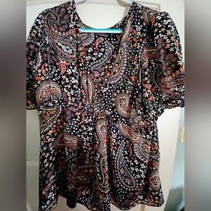 Torrid floral paisley top